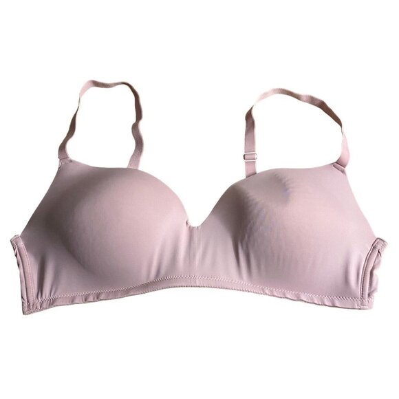 Joe Fresh Women's Pink Wireless Bra - Picture 1 of 4